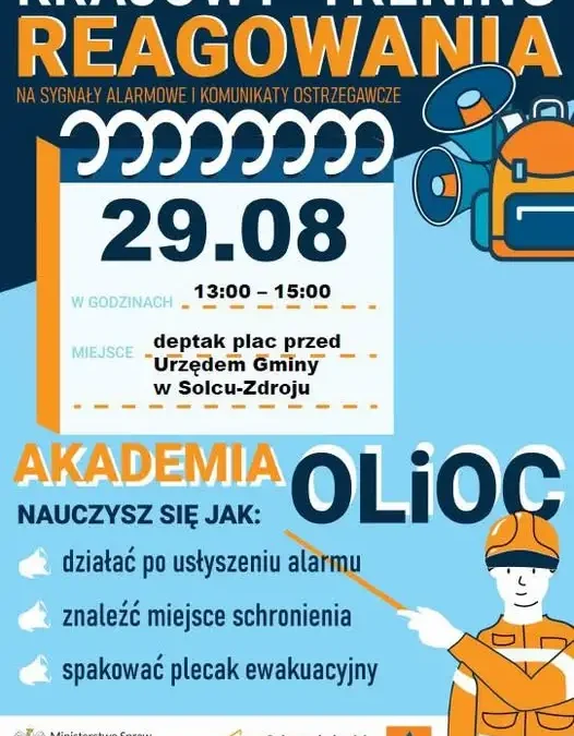 Krajowy Trening Reagowania w Solcu-Zdroju: Naucz się, jak działać w sytuacji zagrożenia