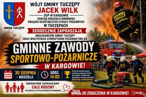 Gminne Zawody Sportowo-Pożarnicze w Kargowie – zaproszenie na niedzielę