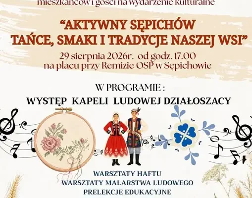Aktywny Sępichów: święto tradycji, tańca i lokalnych smaków