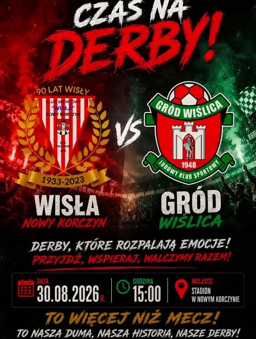 Derby Nowy Korczyn vs Wiślica: Emocje gwarantowane 30 sierpnia