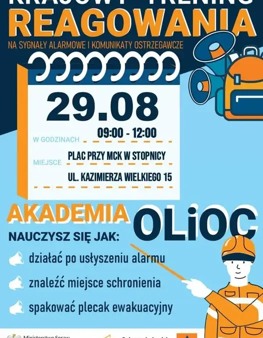 Krajowy Trening Reagowania w Stopnicy – naucz się, jak zachować się w sytuacji zagrożenia