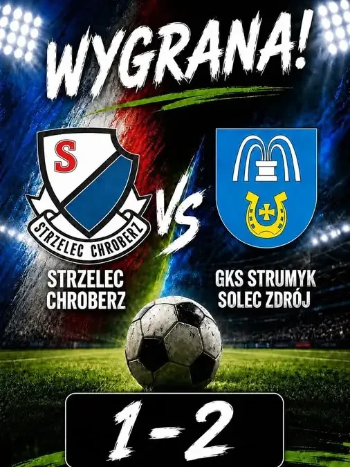 GKS Strumyk Solec-Zdrój wygrywa w Chrobrzu 2:1