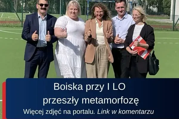 Modernizacja boisk w I LO w Busku-Zdroju zakończona