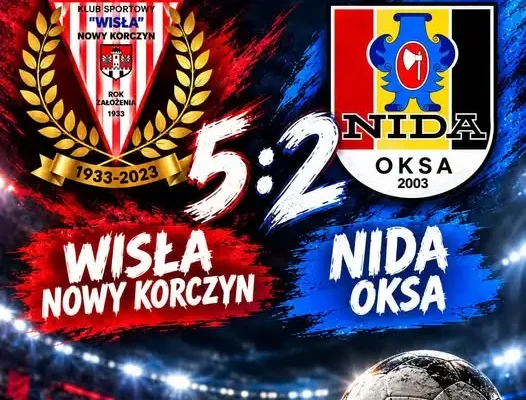 Wisła Nowy Korczyn rozgromiła Nidę Oksa 5:2! Hat-trick i dublet na koncie