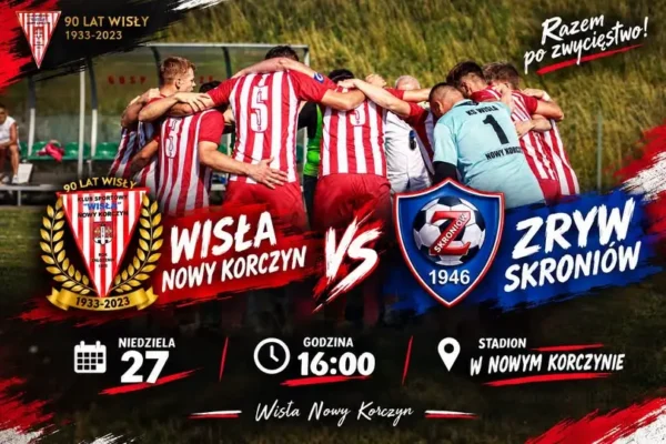 Wisła Nowy Korczyn zagra ze Zrywem Skroniów w 6. kolejce Keeza A Klasy