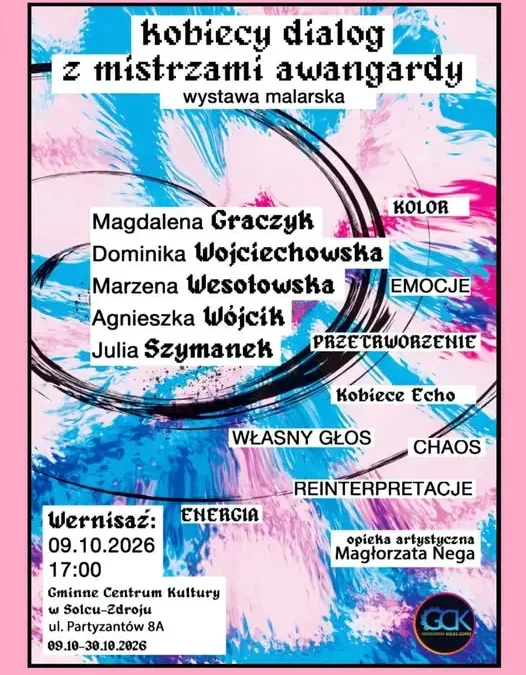 Kobiecy dialog z mistrzami awangardy – nowa wystawa w Gminnym Centrum Kultury