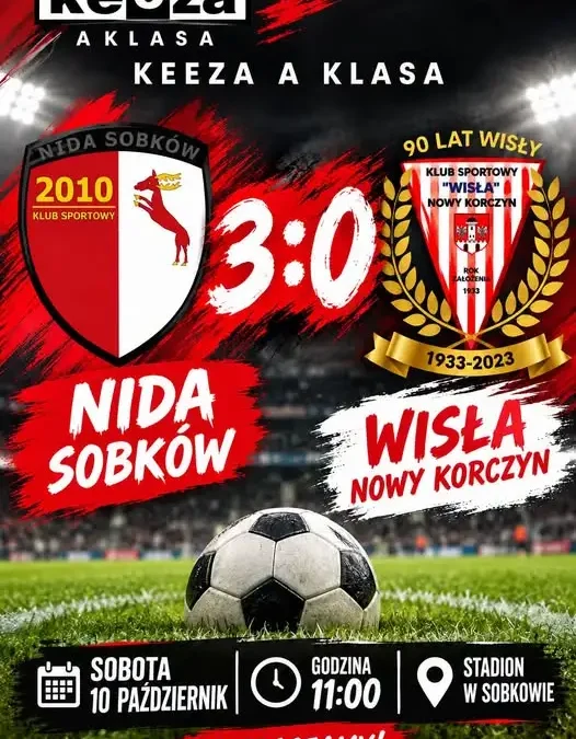 Porażka na wyjeździe: Nida Sobków górą w starciu z naszą drużyną