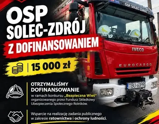Dofinansowanie dla OSP w ramach programu „Bezpieczna Wieś”