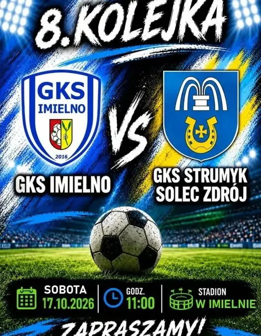 Hit kolejki w piłce nożnej: GKS Imielno zmierzy się z GKS Strumyk Solec-Zdrój