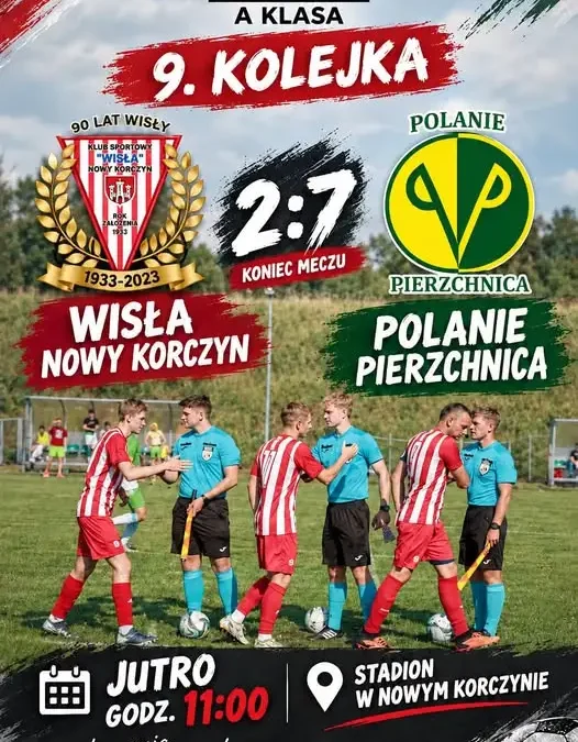 Wisła Nowy Korczyn przegrywa 2:7. Kibice liczą na poprawę w kolejnych meczach